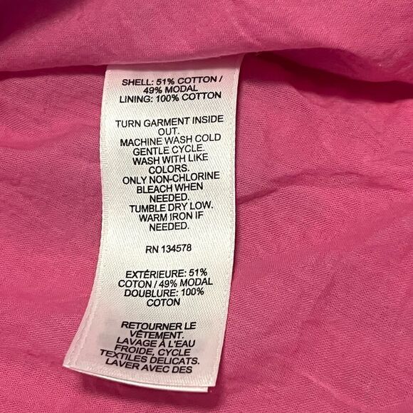 Vineyard Vines Sand Scarf Print Dress Long Sleeve Boho Pink Sz S - Picture 12 of 12